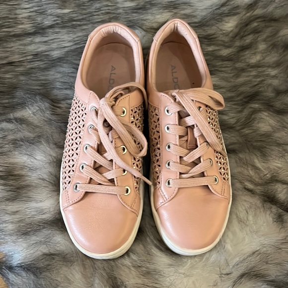 Aldo Shoes - Aldo pink sparkling sneakers! Size 6
